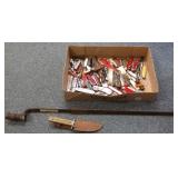 70 assorted pocket etc. knives & early bayonet