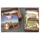 Approx 500 vintage railroad postcards