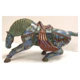 20" cloisonne horse box