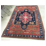 Dated 1909 handmade Karabagh carpet