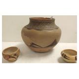 3 Southwest pots (some as seen)