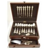 39 pieces DuBarry sterling flatware