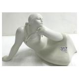 14" Lladro figure of a woman reclining