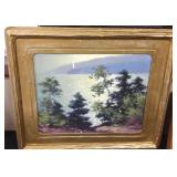 Framed signed Carl W. Rawson oil on board -