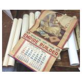 Group vintage calendars, ephemera including Earl