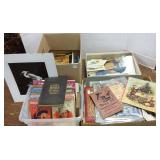 Group vintage magazines, books, ephemera in 4