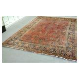 Antique Persian handmade oriental rug approx.
