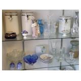 Group including Lladro figure, Nambe, crystal,