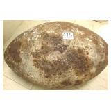 Approx 13" cast iron football shaped windmill