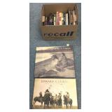 2 large volumns Edward Curtis & assorted books