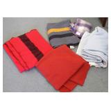 5 wool blankets including Faribault Woolen Mill