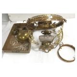 Victorian chandelier frame & parts