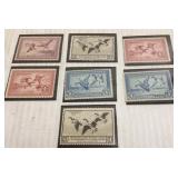 2- 1935, 2- 1936, 2- 1937 & 1- 1939 U.S. duck