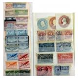 Page of early U.S. air mail stamps - Special