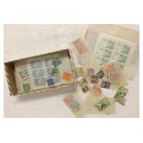 Group of assorted loose stamps including