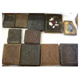 11 cased antique photos including