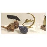 5 assorted animal sculptures etc. including Daga,