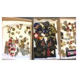 Group military medals, patches, etc