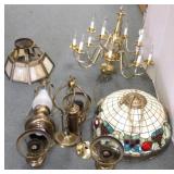Group of assorted fixtures including leaded