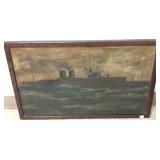 Framed signed verso Carl Paschke oil on canvas