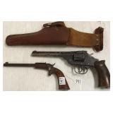 Stevens single shot .22 pistol & (as is) Iver