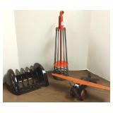 18" steel toy plane, skirt expander & a WWII