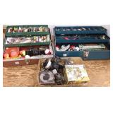 2 tackle boxes with vintage, etc. tackle including