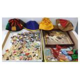 Large group of vintage Cracker Jack prizes & toys