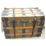 Antique slat trunk