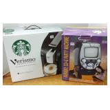 Karaoke CD machine & a Starbucks coffee machine