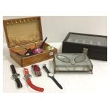 Group including assorted wristwatches, jewelry