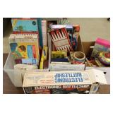 Large vintage, etc games & toys including