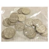 19 assorted silver Franklin dollars