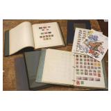 Group of albums of vintage U.S. stamps, etc