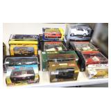 15 die cast, etc toys & cars in boxes