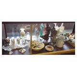 Group glassware including footed Candlewick bowl,