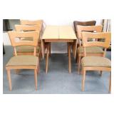 Heywood Wakefield vintage table & 6 dog bone