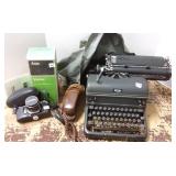 Vintage Royal typewriter, telephone & a