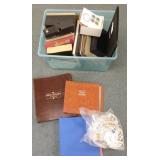 Bin of assorted stamps, covers, etc