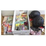 Group including comic books, children