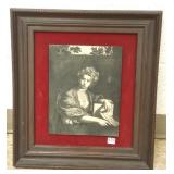 Framed composition plaque