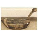 Primitive wood goose decoy