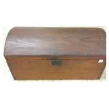 Small antique dovetailed trunk