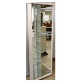 Mirrored corner shelf