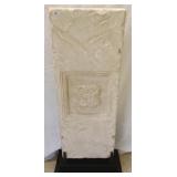 Faux stone column on base approx 4 1/2" tall