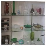 Group of mid century glassware including Orrefors,