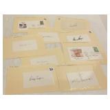 10 golf pro autographed cards including Palmer,