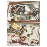 Group of hand crafted jewelry set with gemstones