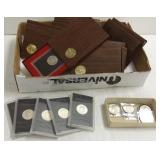 25- silver Eisenhower dollars- most are proof