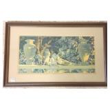 Framed Parrish print- Garden of Allah